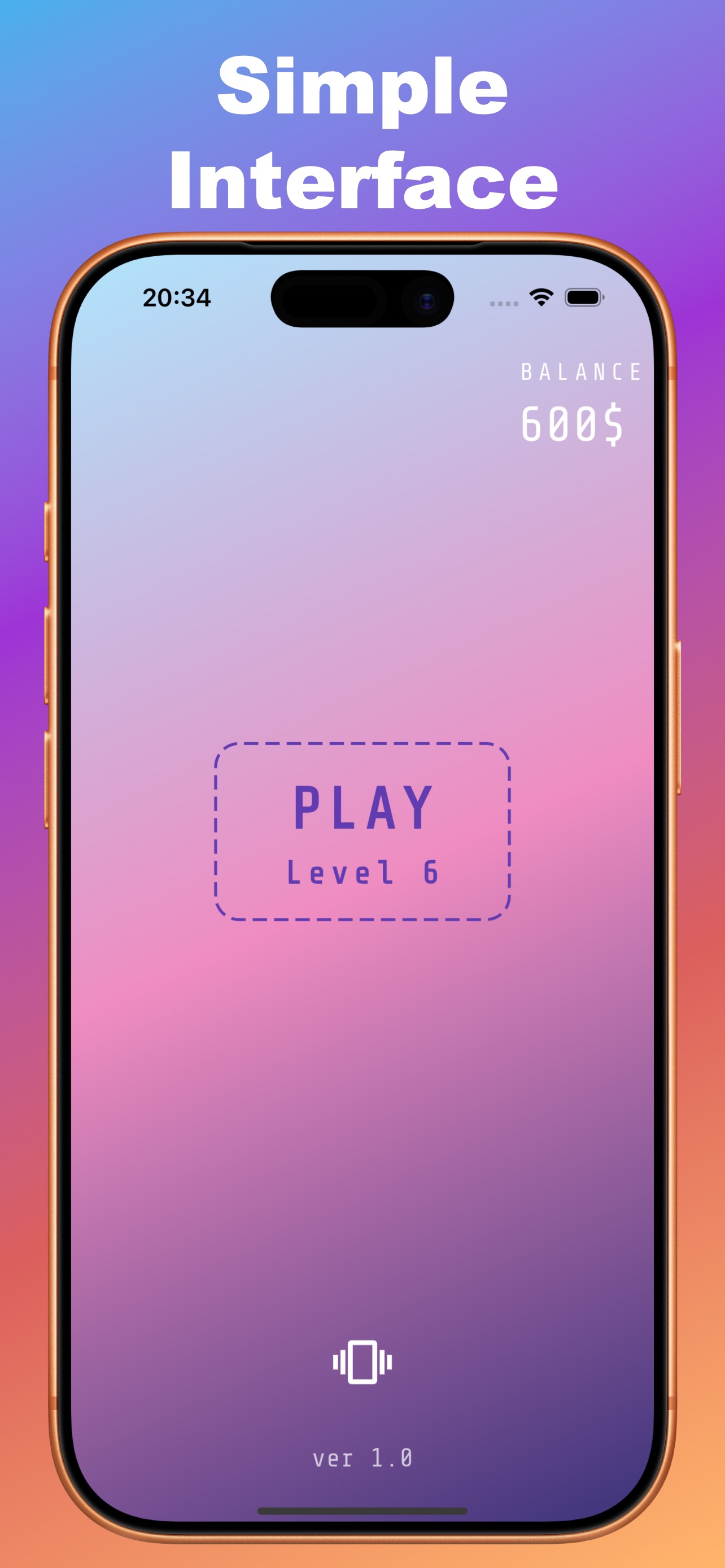 App main screen